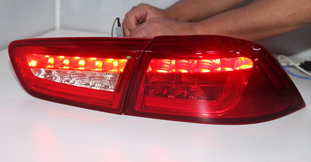 Evo X Rear Lights - Custom Tail Lights at MOTOWEY.com – Motowey