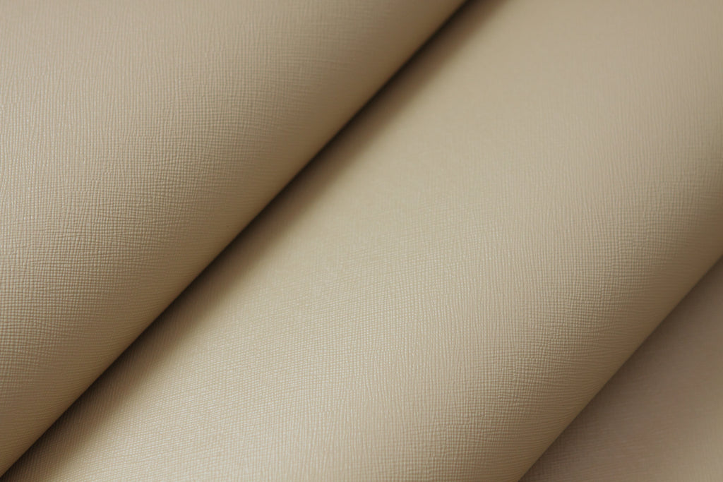 Premium Adhesive Faux leather Vinyl Fabric Beige